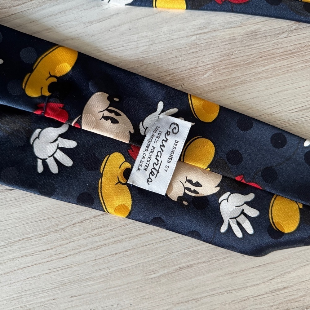 Vintage Disney Mickey Mouse Tie | Rudy Cervantes Los Angeles | 59” Novelty Tie - Picture 9 of 10